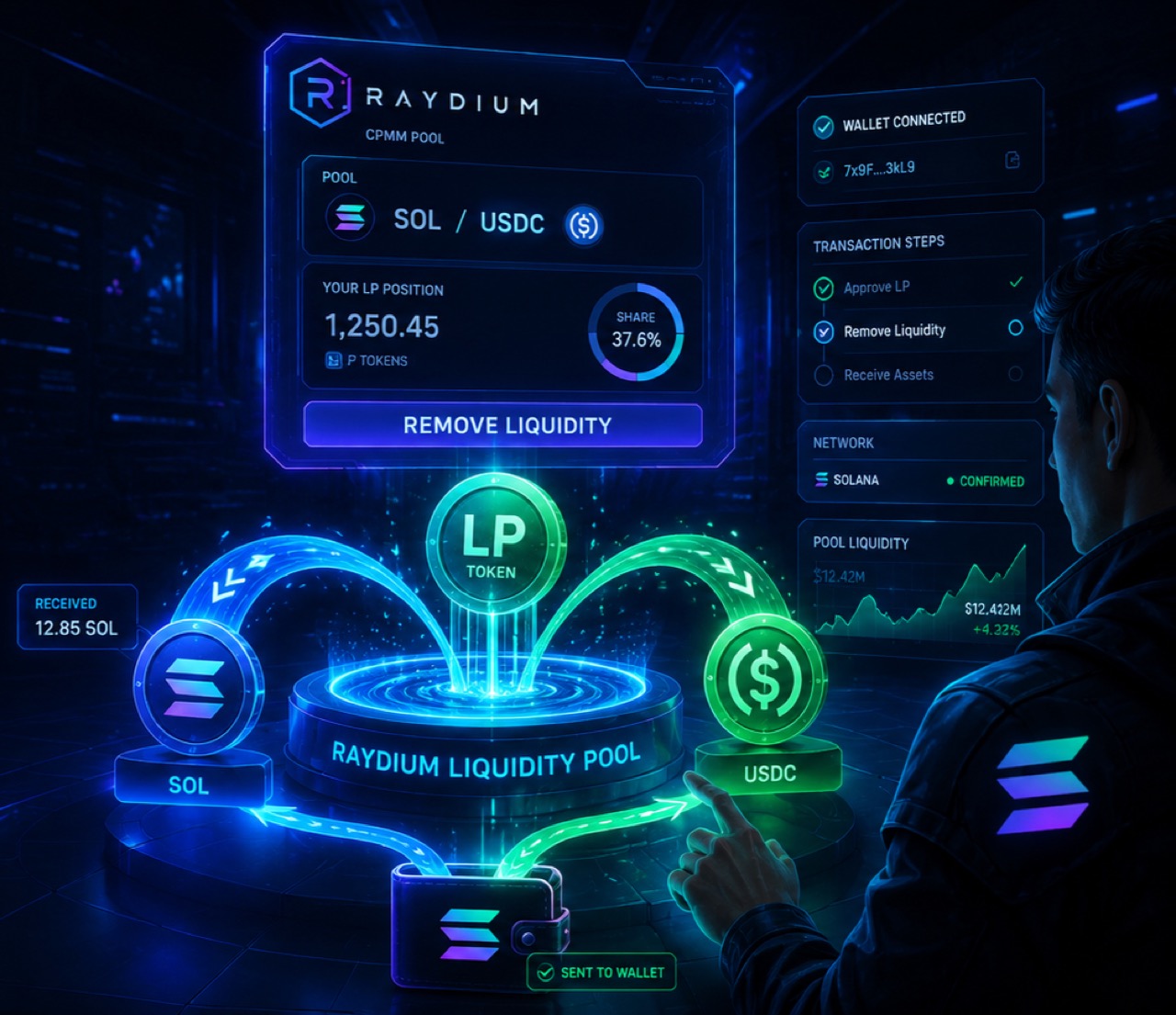 Raydium Liquidity Pool Dashboard on Solana